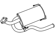 Zadní tlumič výfuku WALKER 18677