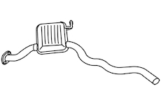 Střední tlumič výfuku WALKER 18727