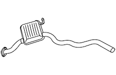 Střední tlumič výfuku WALKER 18728