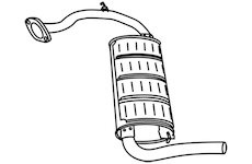 Zadní tlumič výfuku WALKER 18743