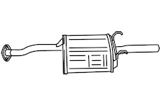 Zadní tlumič výfuku WALKER 18757