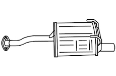 Zadní tlumič výfuku WALKER 18761