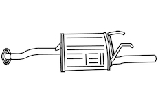 Zadní tlumič výfuku WALKER 18762