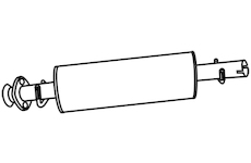 Střední tlumič výfuku WALKER 18815