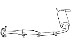 Zadní tlumič výfuku WALKER 18847