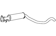 Střední tlumič výfuku WALKER 18874