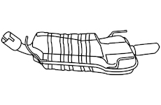 Zadní tlumič výfuku WALKER 18875