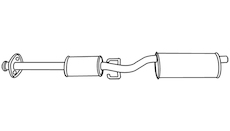 Střední tlumič výfuku WALKER 18883