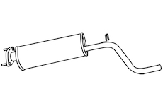 Střední tlumič výfuku WALKER 18886