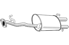 Zadní tlumič výfuku WALKER 18895