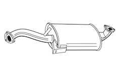 Střední tlumič výfuku WALKER 18996