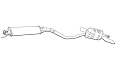 Zadní tlumič výfuku WALKER 19027