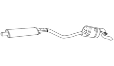 Zadní tlumič výfuku WALKER 19030