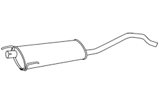 Střední tlumič výfuku WALKER 19048