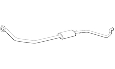 Střední tlumič výfuku WALKER 19070