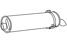 Zadní tlumič výfuku WALKER 19074