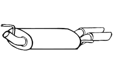 Zadní tlumič výfuku WALKER 19108