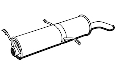 Zadní tlumič výfuku WALKER 19313