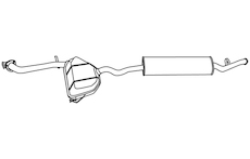 Zadní tlumič výfuku WALKER 19327