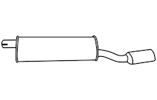 Zadní tlumič výfuku WALKER 19354