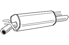 Zadní tlumič výfuku WALKER 19369