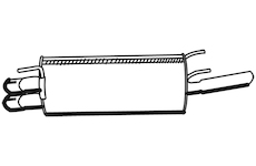 Zadní tlumič výfuku WALKER 19377