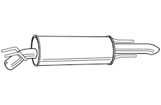 Zadní tlumič výfuku WALKER 19381