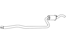 Střední tlumič výfuku WALKER 19395