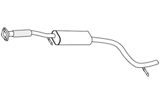 Střední tlumič výfuku WALKER 19421