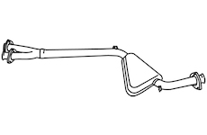 Střední tlumič výfuku WALKER 19496