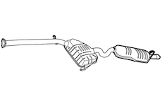 Zadní tlumič výfuku WALKER 19548