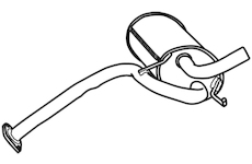 Zadní tlumič výfuku WALKER 19550