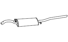 Zadní tlumič výfuku WALKER 19554