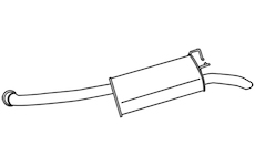 Zadní tlumič výfuku WALKER 19583