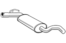 Střední tlumič výfuku WALKER 19596