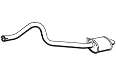 Zadní tlumič výfuku WALKER 19609