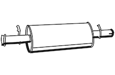 Střední tlumič výfuku WALKER 19620