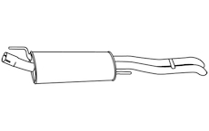 Zadní tlumič výfuku WALKER 19677