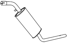 Střední tlumič výfuku WALKER 19688