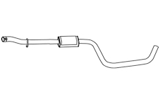 Střední tlumič výfuku WALKER 19701