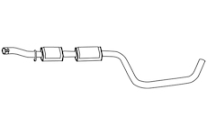 Střední tlumič výfuku WALKER 19715