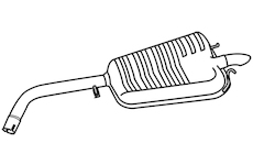 Zadní tlumič výfuku WALKER 19847