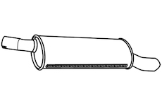 Zadní tlumič výfuku WALKER 19954