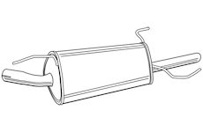 Zadní tlumič výfuku WALKER 19989