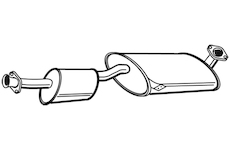 Střední tlumič výfuku WALKER 19995