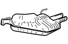 Zadní tlumič výfuku WALKER 21004