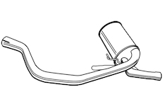 Střední tlumič výfuku WALKER 21071