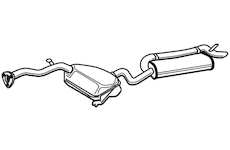 Zadní tlumič výfuku WALKER 21085