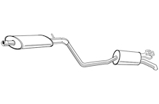 Zadní tlumič výfuku WALKER 21087