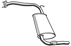 Zadní tlumič výfuku WALKER 21126